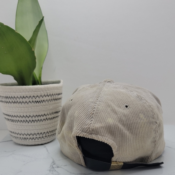 American Vintage | USA Olympics grey distressed corduroy adjustable hat | unisex - Picture 9 of 9